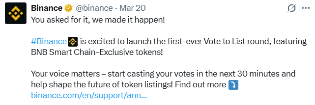 Binance 今日开启第一批下架投票Binance Caso - 权威USDT加密赌场，安全稳定，极速存取社区共治时代来临