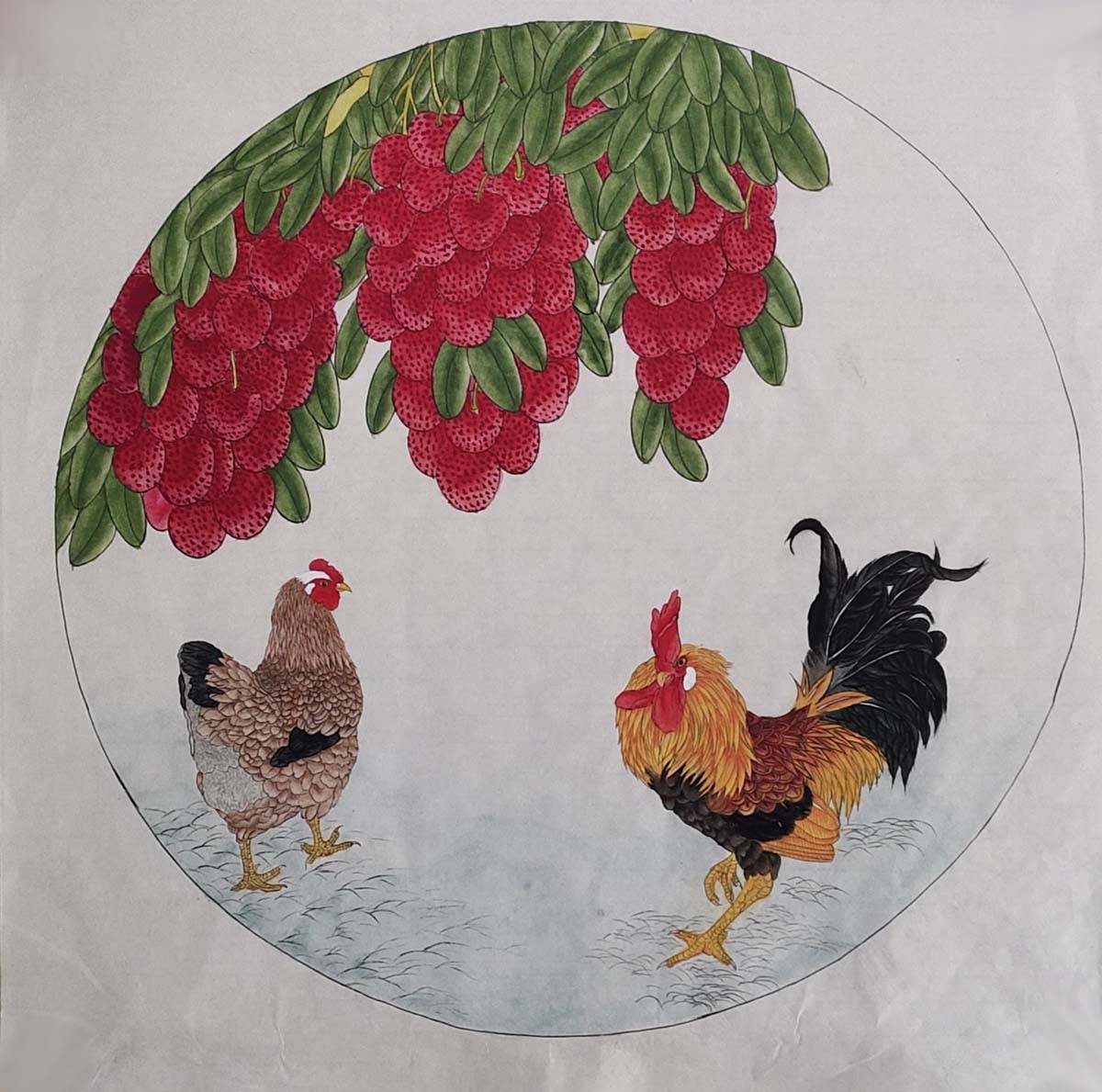刘景奇工笔画欣赏