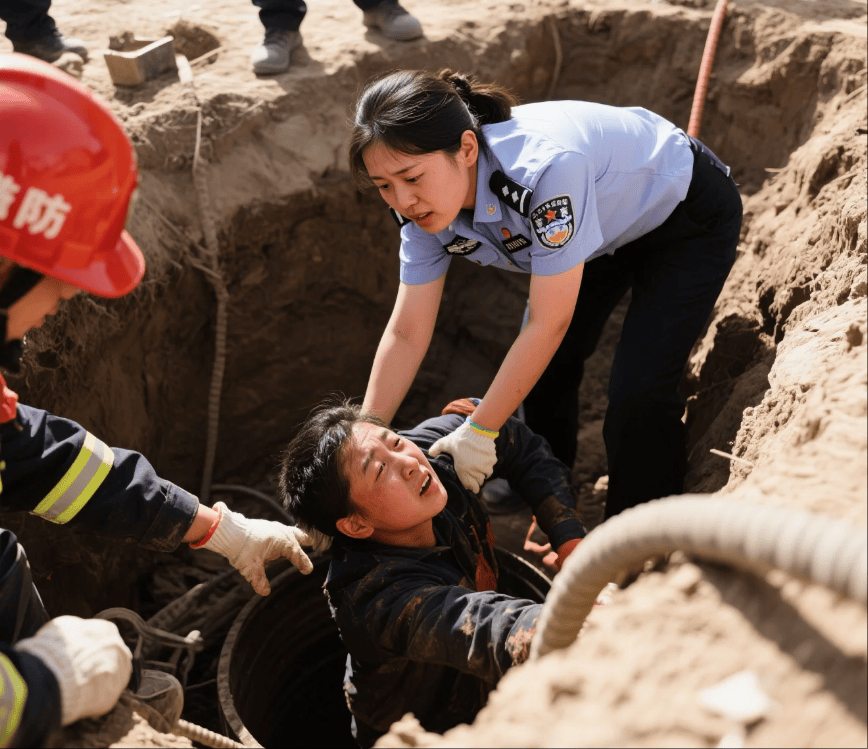 40米深井，2岁幼童命悬一线！00后女辅警一跃成英雄，网友泪崩